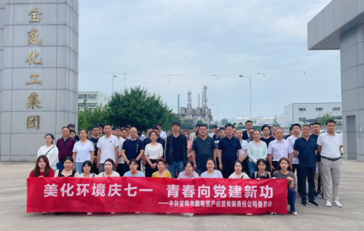 党旗在基层一线高高飘扬 —— ——宝鸡市国有资产经营有限责任公司党委 组织开展义务劳动活动